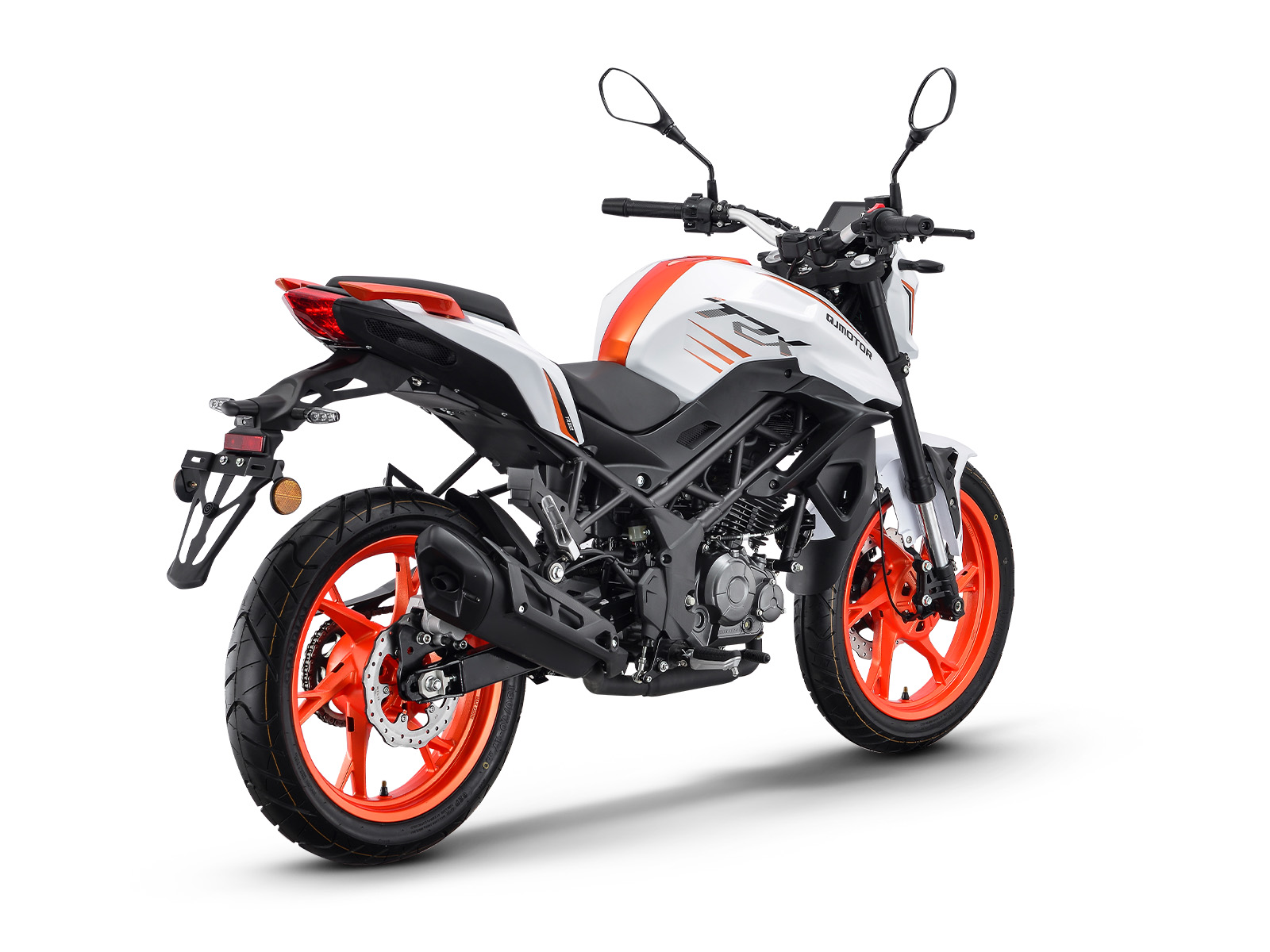 qjmotor trx 125 white motocykl naked