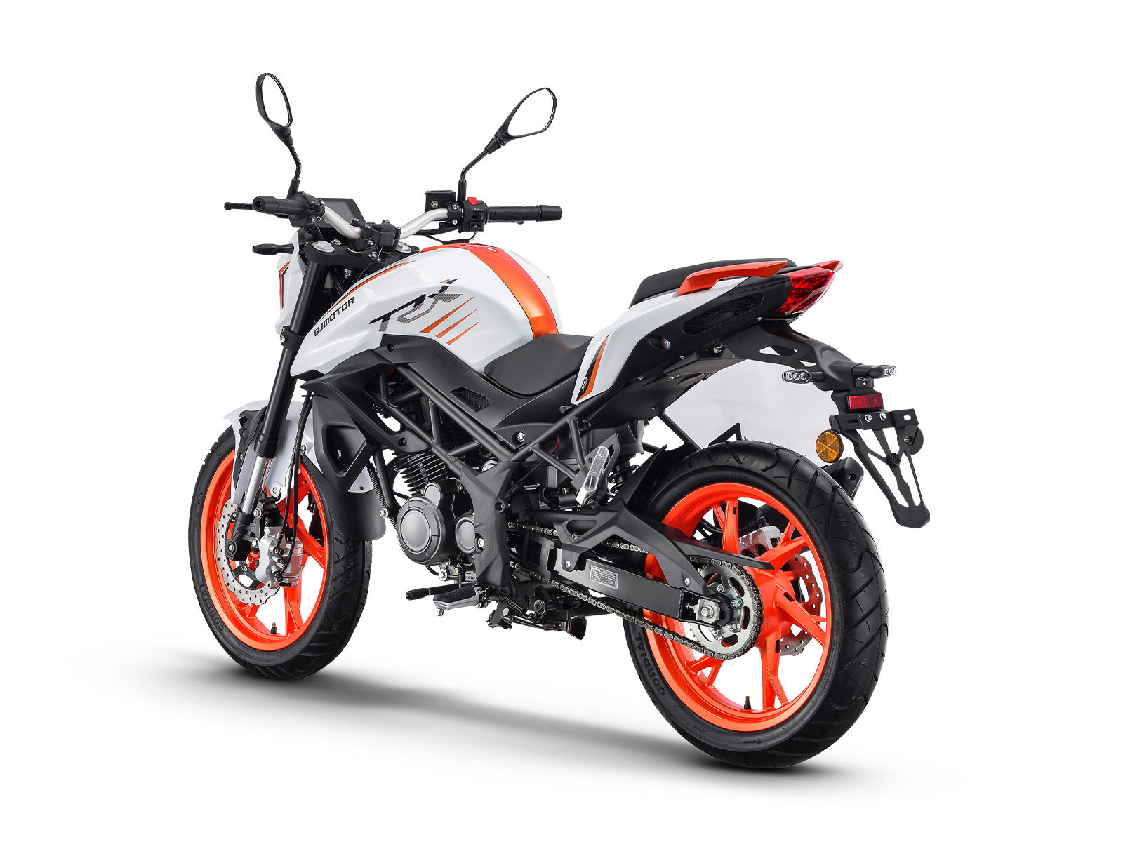 qjmotor trx 125 white motocykl naked